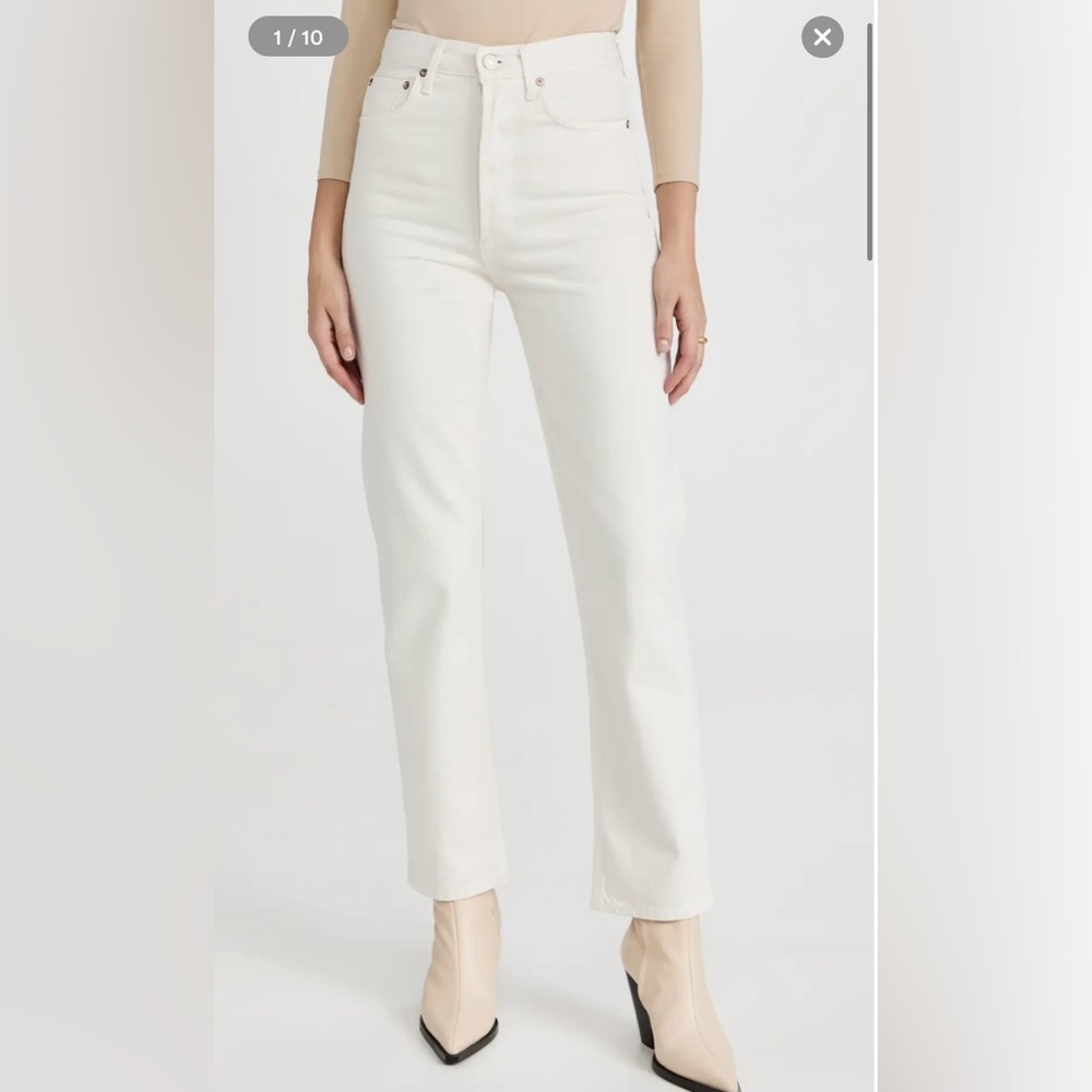 Agolde 90s Pinch Waist High Rise Straight - size 31. Color “Drum”